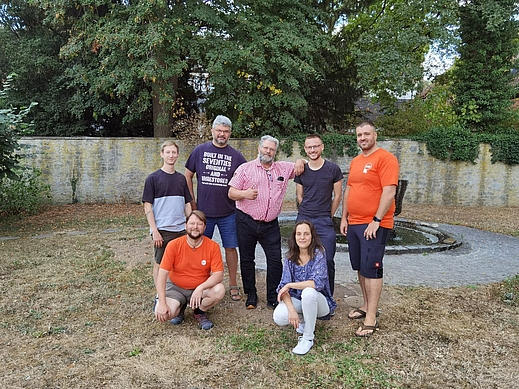 Tobias Kretschmer (SN), Jens Gagelmann (SN), Martin Truckenbrodt (TH), Harakd Vauk (SN), Karolin Zinkeisen (TH), Florian Richter (TH), Jörg Bosse (ST) - v.l.n.r.