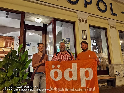 ÖDP Mitglieder bei den Dokfilmwochen 2023 im Metropol Kino Gera