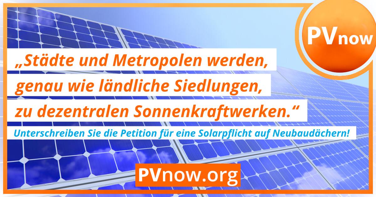 Vorteile einer Solarpflicht